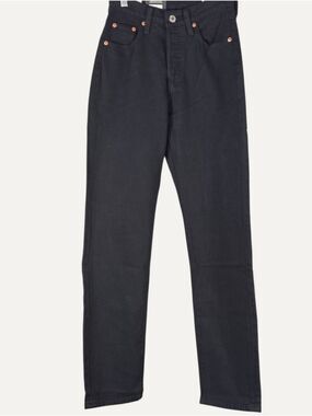Levi’s 501 Original Black Sprout Straight Jeans W23 L30 NWT Premium